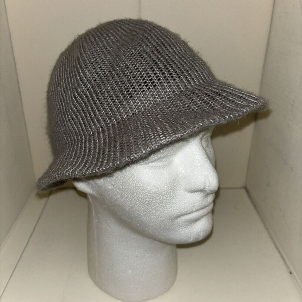 Union Made Vintage Remington Fedora Style Knit Hat Gray